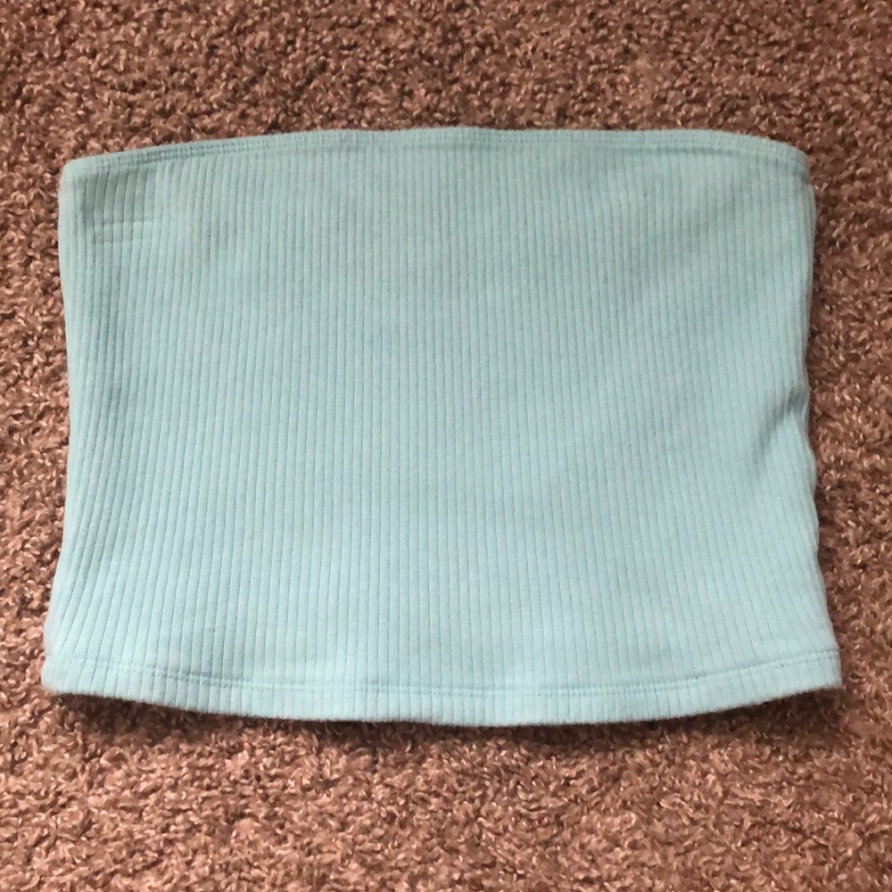 blue hollister tube top